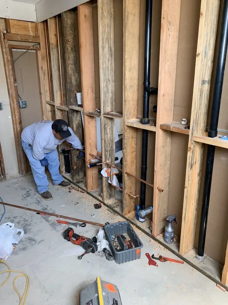 Commercial rough-in plumbing for Water Heater Replacement in Eustacestown